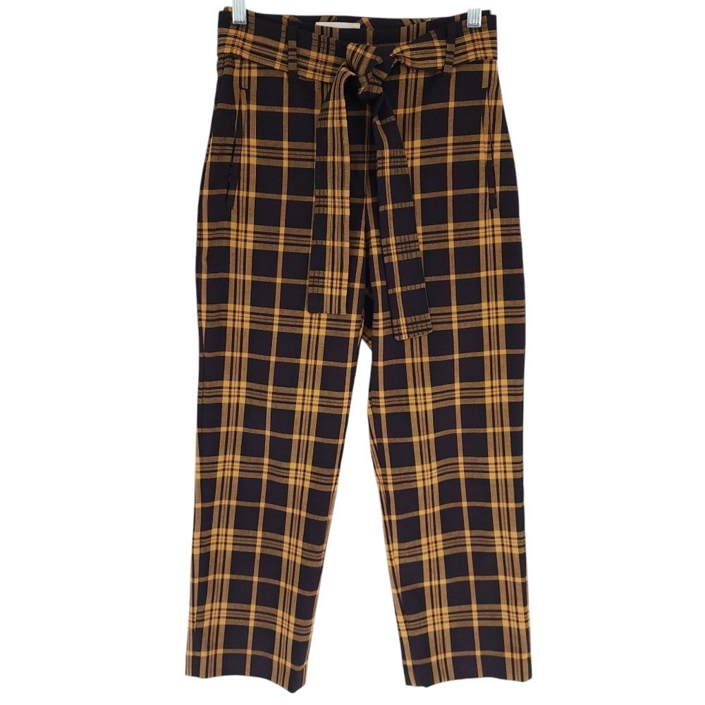 Wilfred Plaid Tie-front Pant